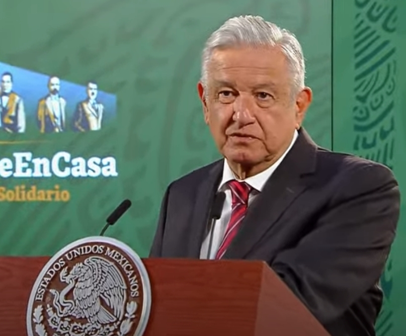 López Obrador, durante su conferencia de prensa
