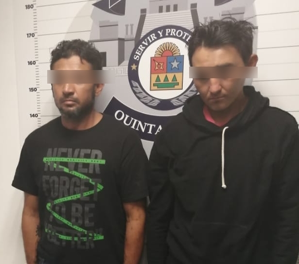Detienen a dos hombres por posesión de drogas en la Región 247 de Cancún