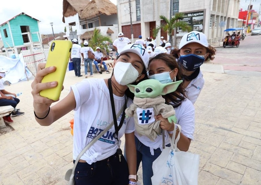 Panistas utilizan a Baby Yoda para su campaña en Yucatán