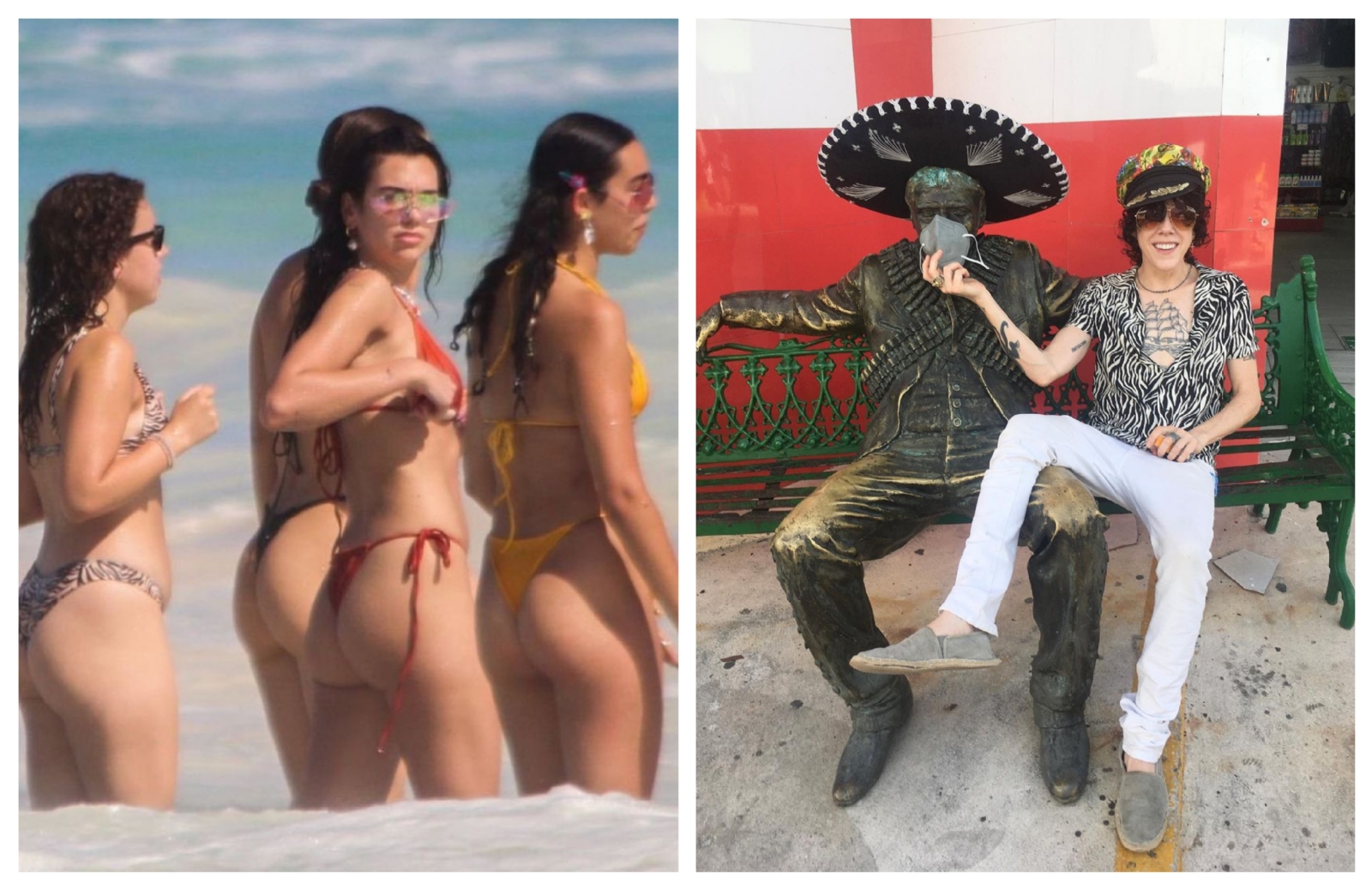 Famosos que aprovechan la pandemia para pasear en las playas de Quintana Roo