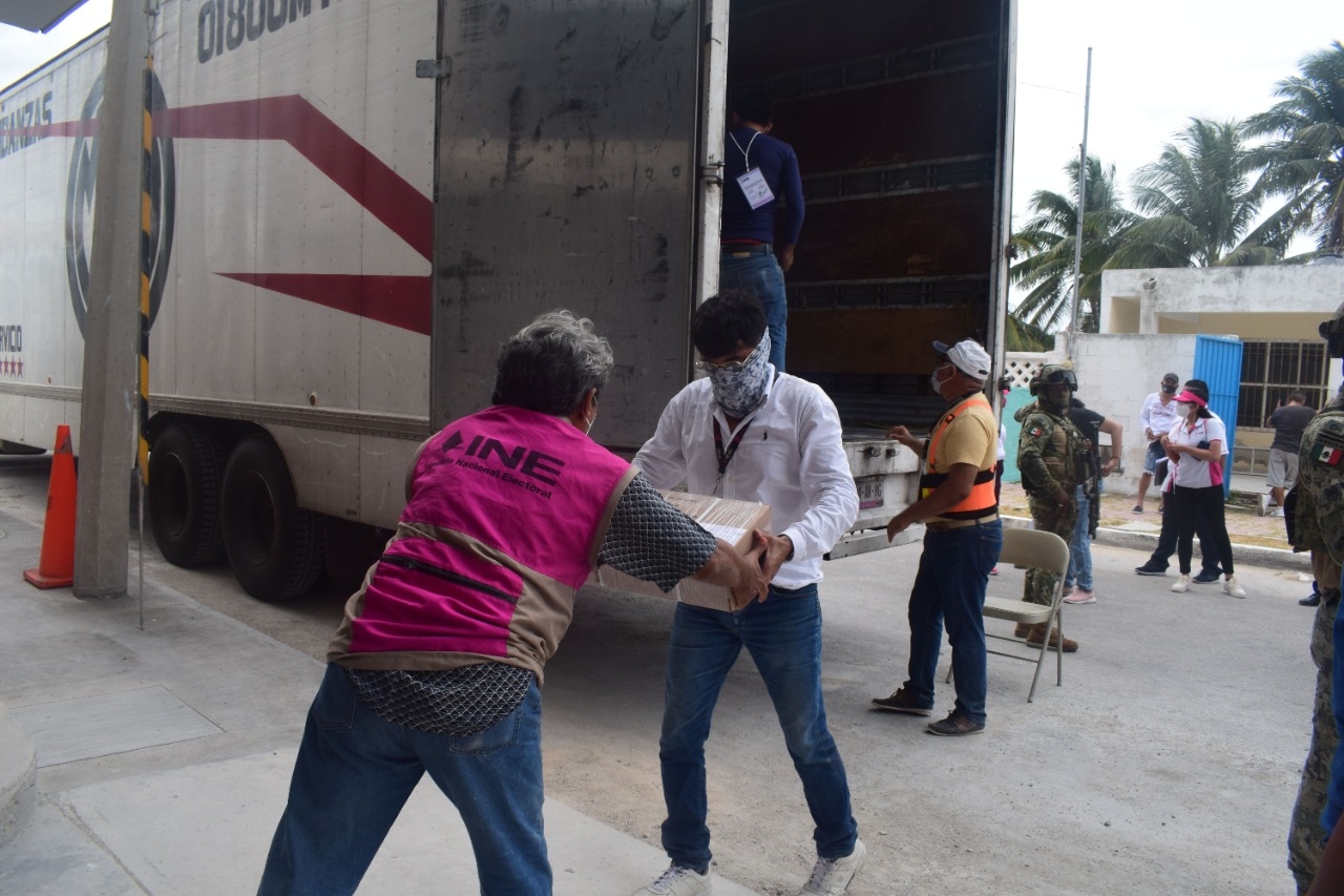 Llegan más de 300 mil boletas electorales a Progreso, Yucatán