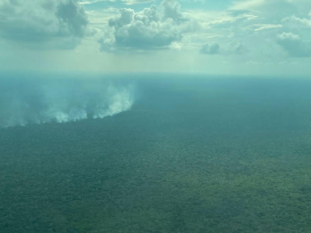 Así se miran desde el aire los incendios en la selva de Quintana Roo: VIDEOS