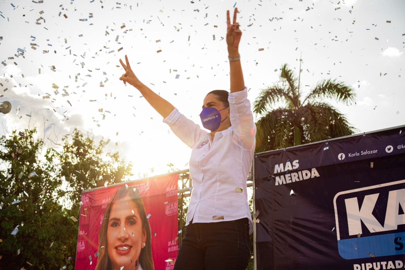 Elecciones Yucatán: Karla Salazar resalta su deseo de trabajar en equipo para entregar resultados