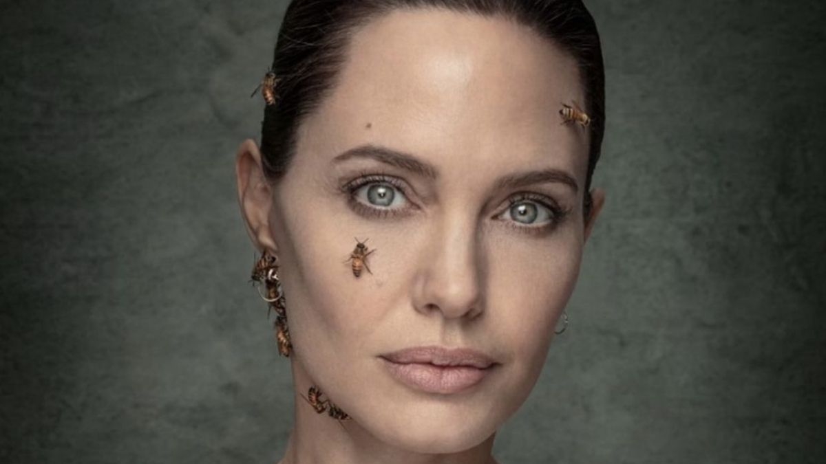 Angelina Jolie se cubre de cientos de abejas para campaña de concientización: VIDEO