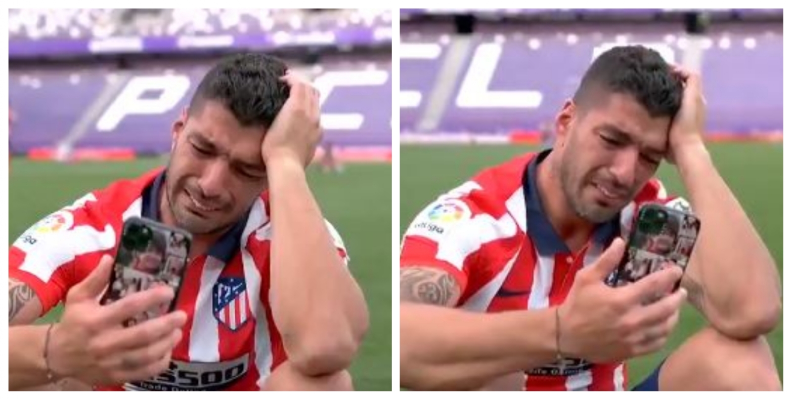 Con lágrimas en los ojos, Luis Suárez celebra campeonato de LaLiga: VIDEO