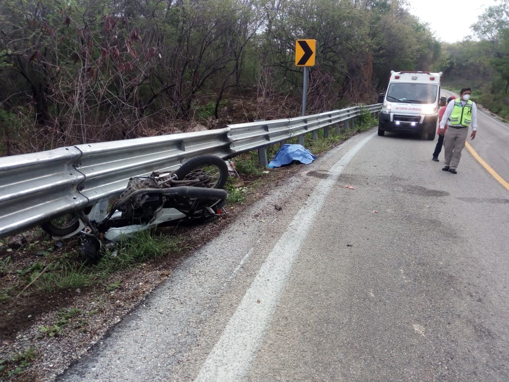 Muere joven motociclista sobre la carretera Campeche-Seybaplaya