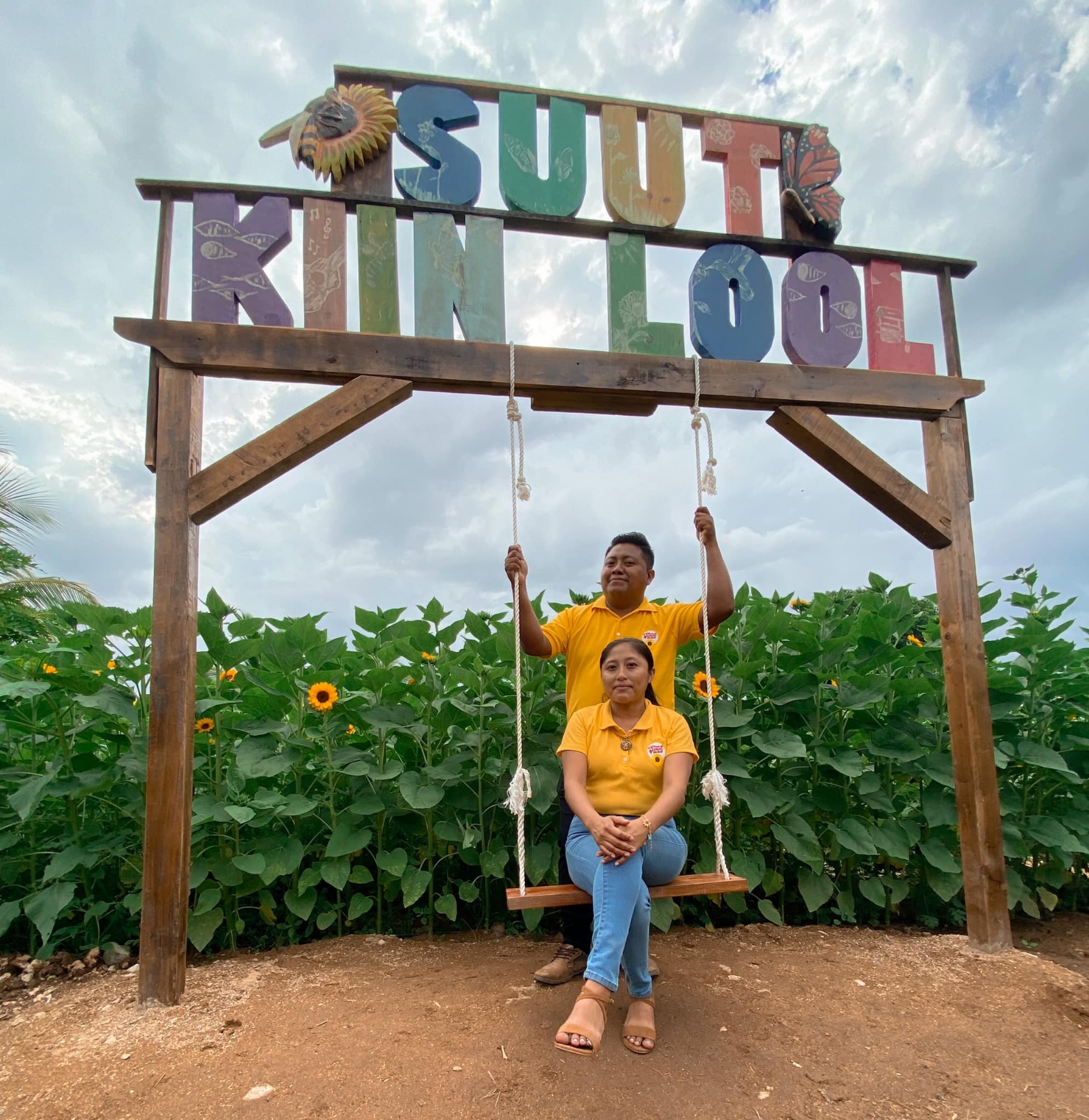 Conoce el jardín más grande de girasoles en Yucatán: FOTOS