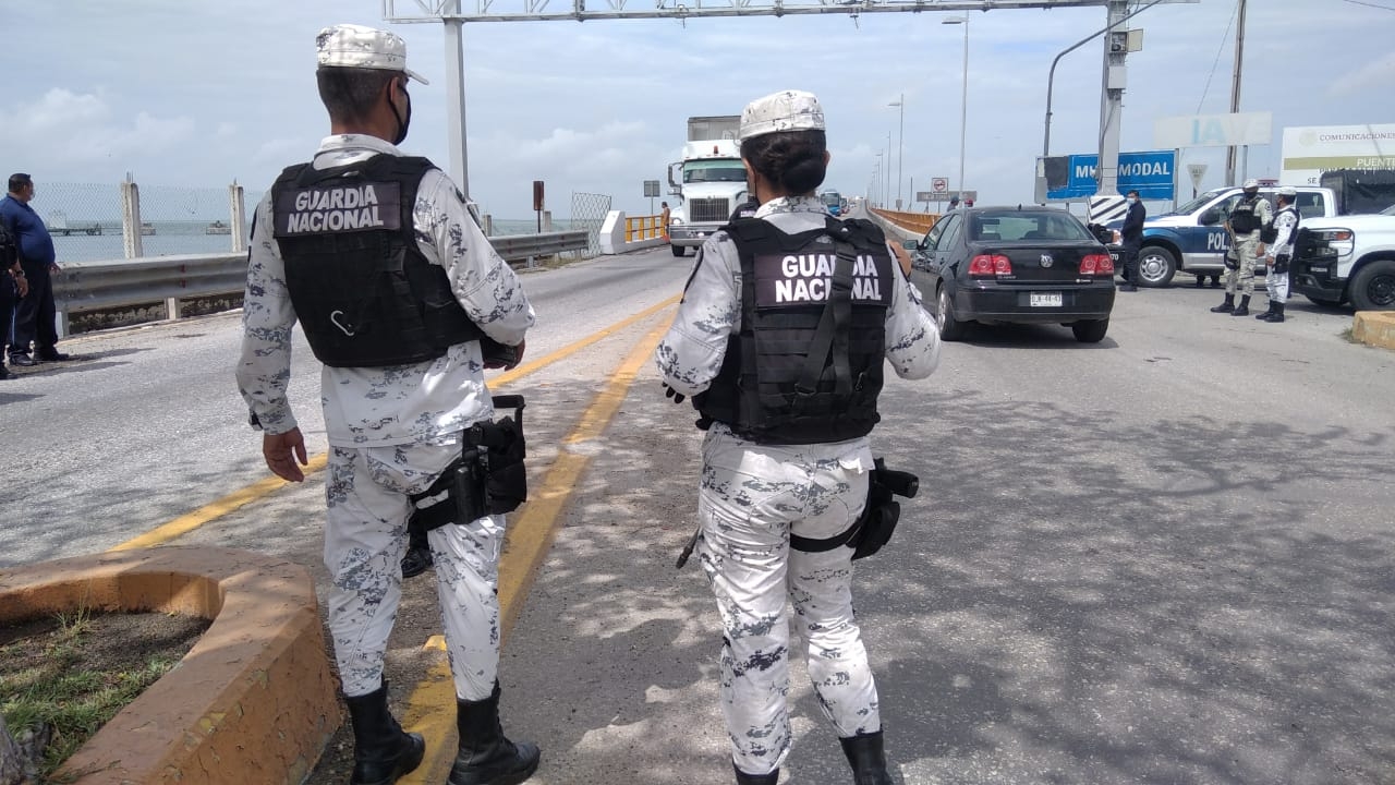Guardia Nacional busca a migrantes indocumentados en Ciudad del Carmen