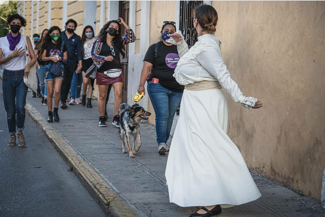 'Corriendo con Lobas' lleva sus huellas al Centro Histórico de Mérida
