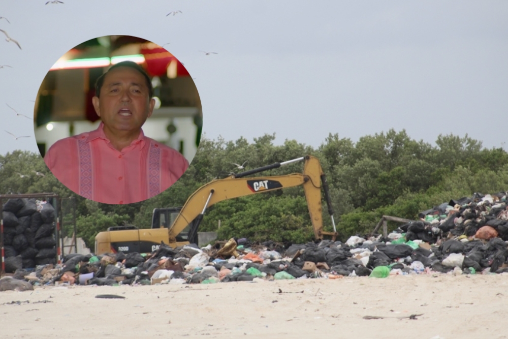Denuncian ante AMLO a Nivardo Mena por mal control de basura en Holbox