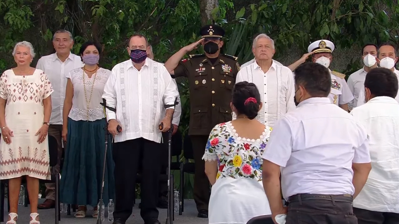 AMLO en Quintana Roo: Así fue la ceremonia para pedir perdón al pueblo maya