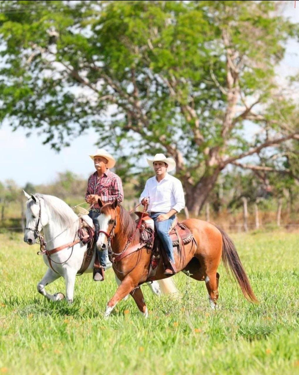 Mauricio Vila monta a caballo tras supervisar vacunación contra COVID-19 en Tizimín