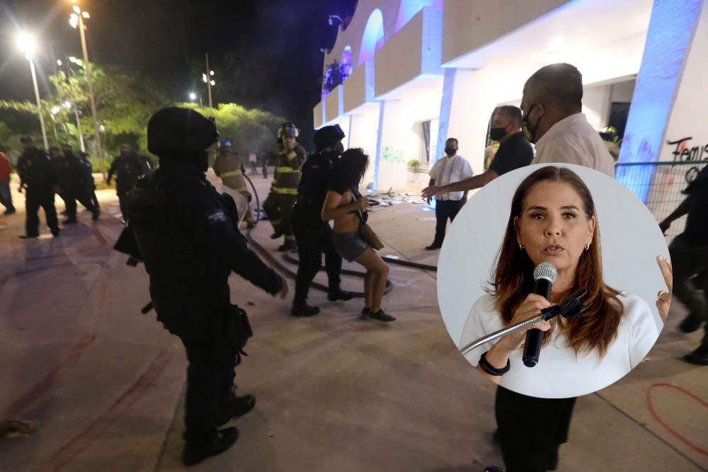 Mara Lezama incumple recomendaciones tras represión policiaca en Cancún