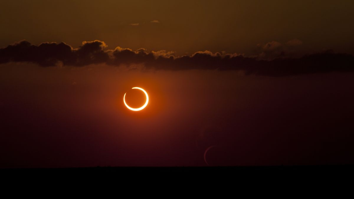 Así se ve el “anillo de fuego” del eclipse solar: VIDEO