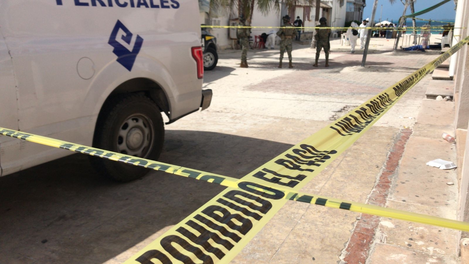 Abren carpeta de investigación por balacera en Playa Tortugas de Cancún