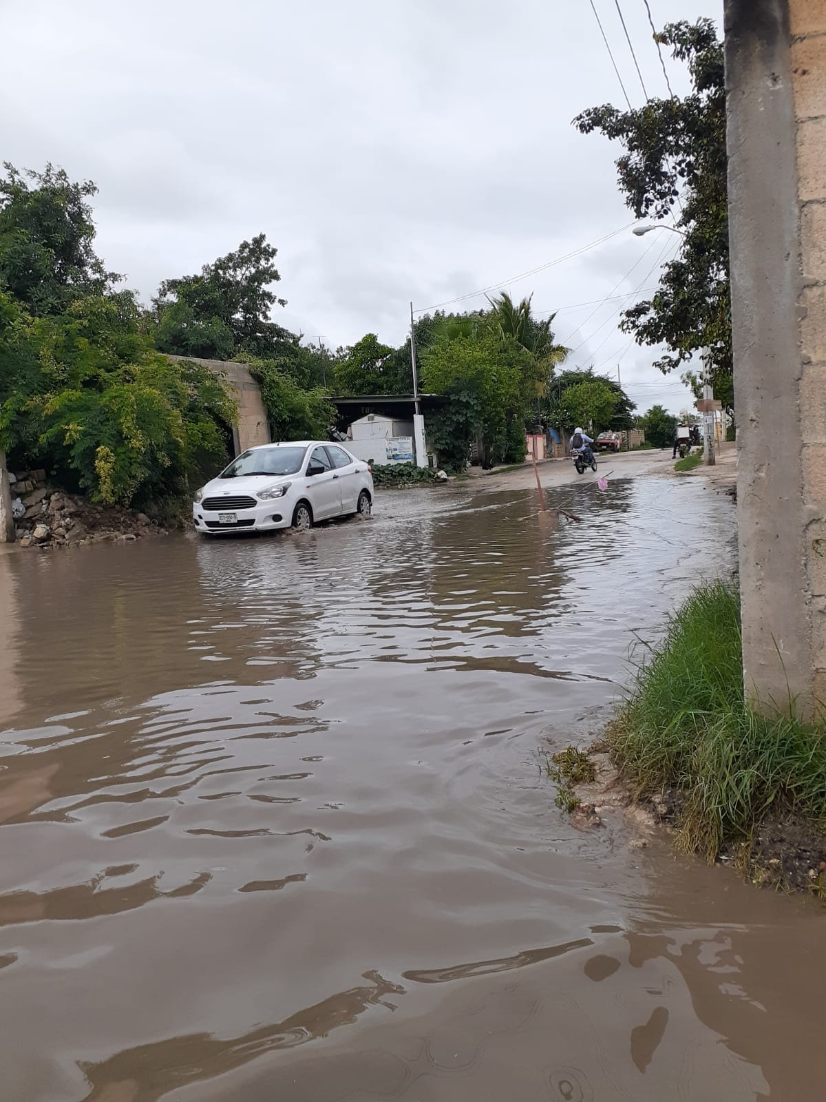 Zonas vulnerables las más afectadas por las lluvias en Kanasín, Yucatán
