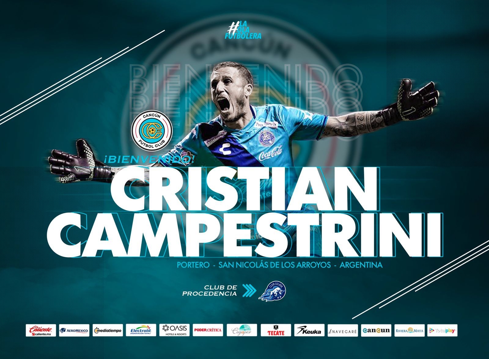 Christian Campestrini es el nuevo guardameta del Cancún FC