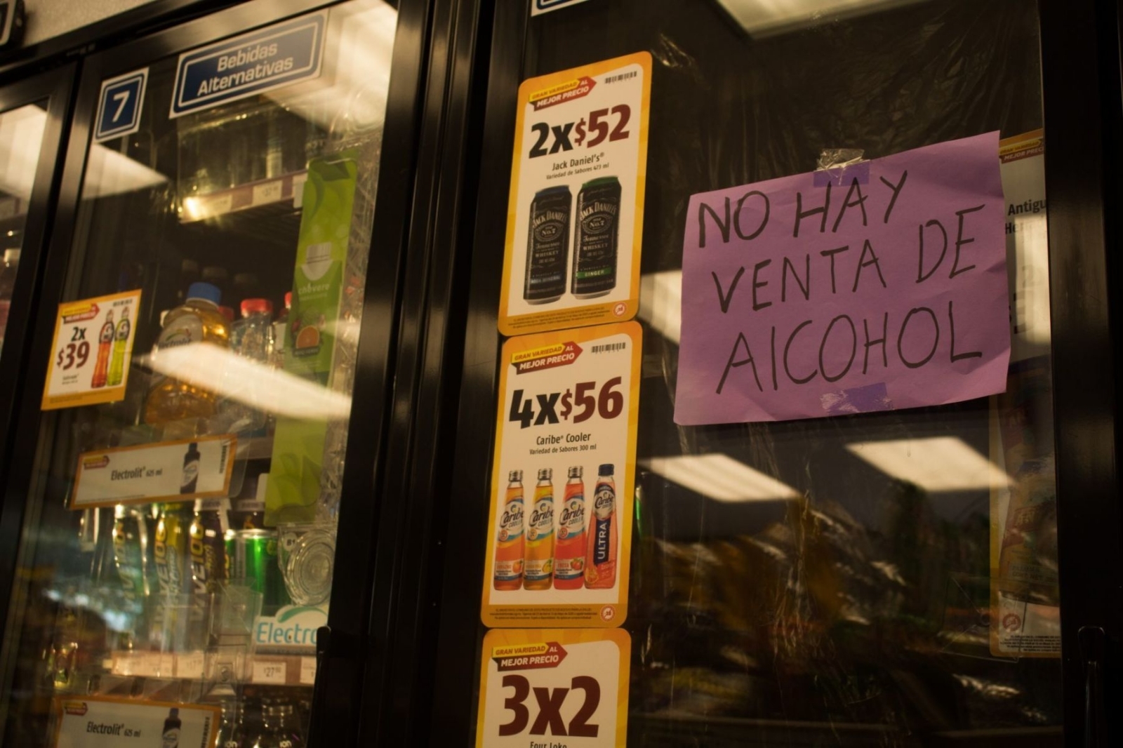 La suspensión de venta de alcohol es para mantener el orden público