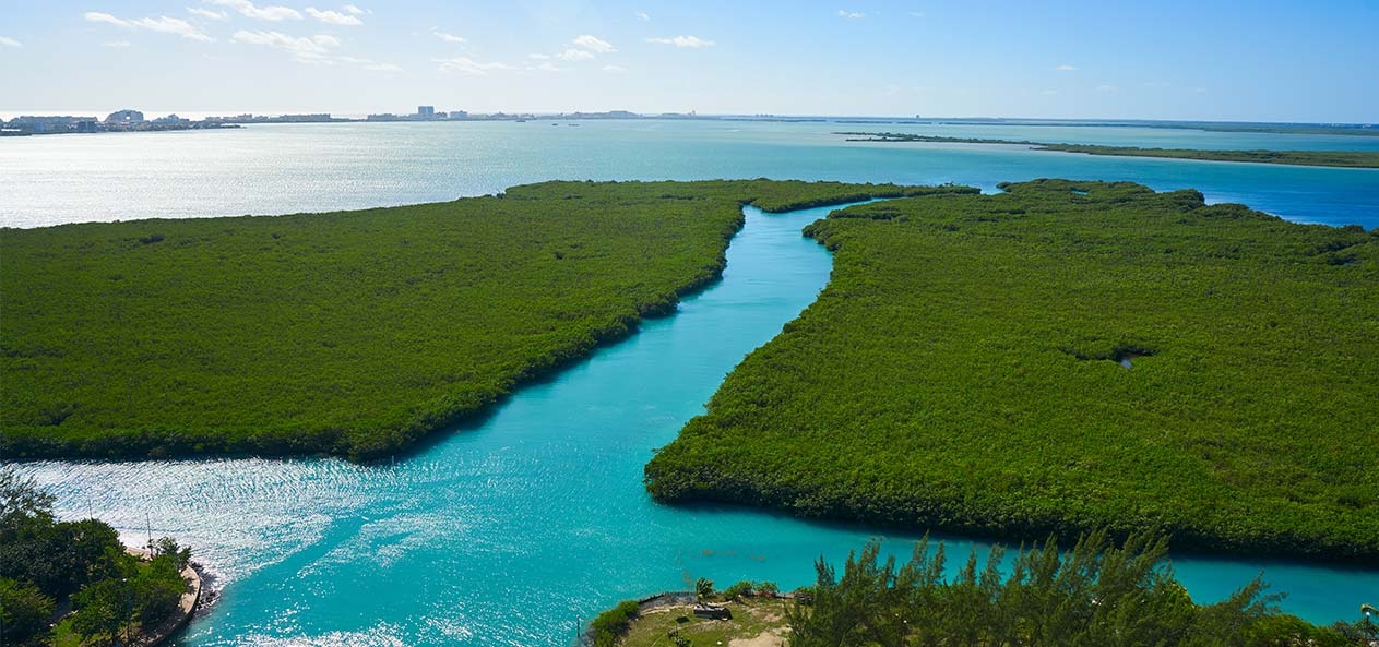 La Laguna Nichupté se une al mar por un canal que fue bautizado como 'Sigfrido', en honor a su creador, Sigfrido Paz Paredes, uno de los que llegó a consolidar el proyecto Cancún en sus inicios