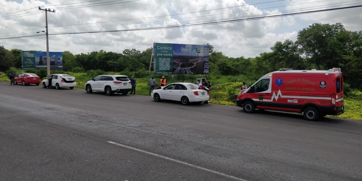 Carambola sobre la carretera Mérida-Motul deja un niño de nueve años lesionado