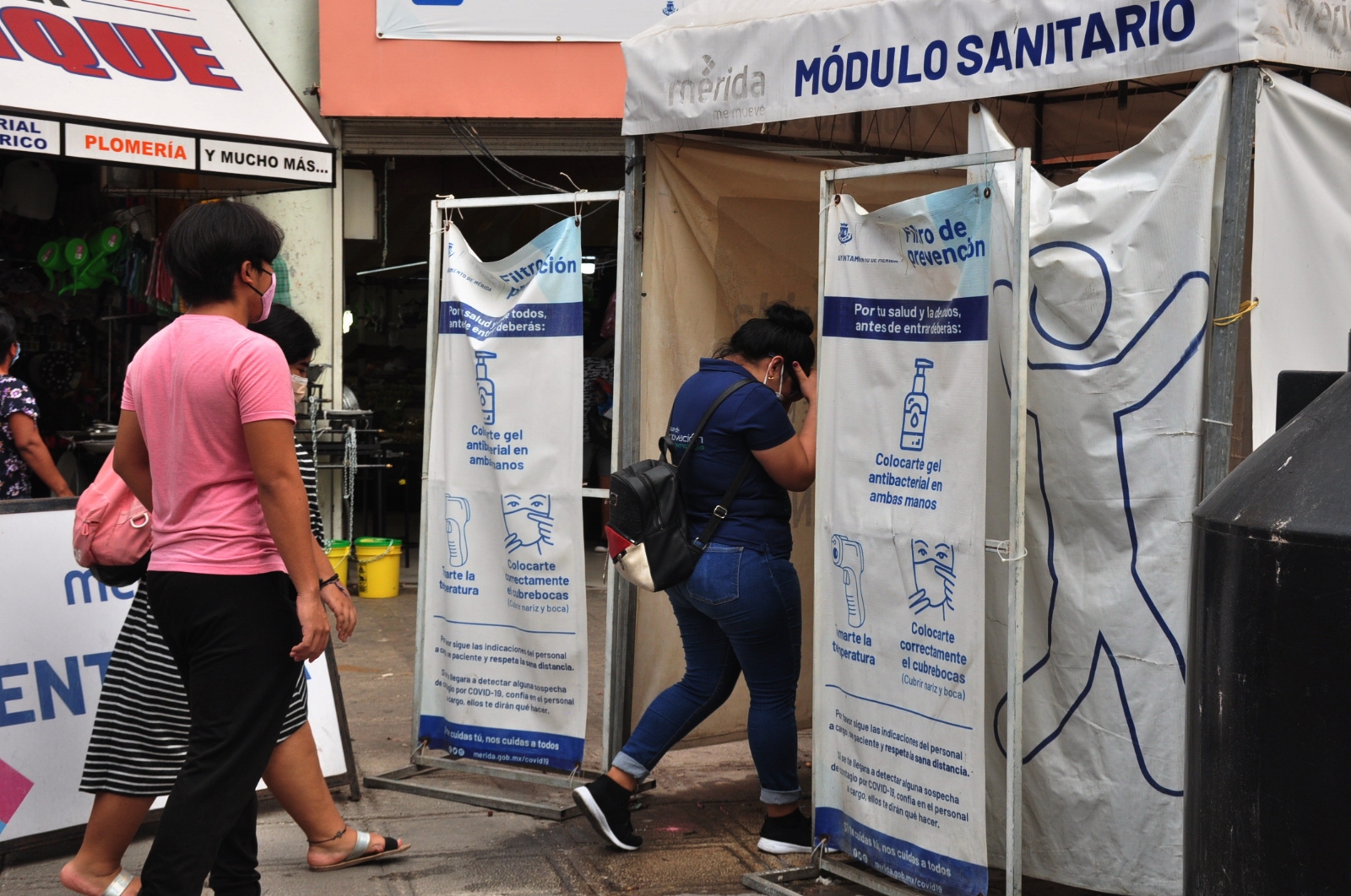 Retiran filtros sanitarios en Mérida pese a repunte de casos de COVID-19