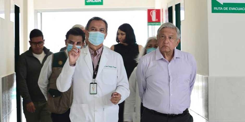 AMLO inaugura  ampliación de hospital rural en San Quintín, Baja California