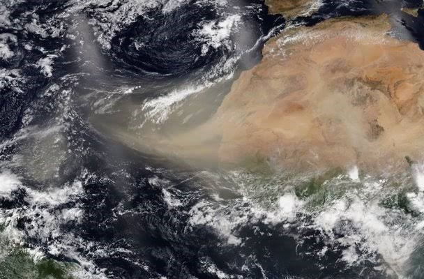 Polvo del Sahara llega a la Península de Yucatán