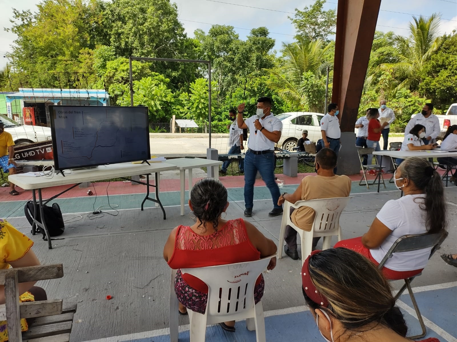 Ejidatarios dan paso al Tren Maya en Candelaria, Campeche; acuerdan pago con Fonatur