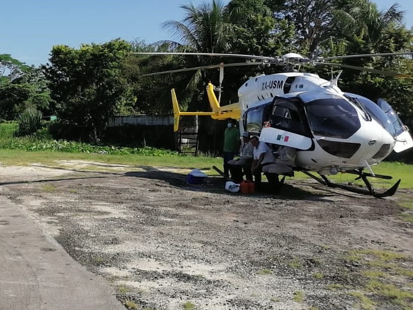 Vuelo de helicóptero de la CFE alerta a la población de Palizada, Campeche; esta es la razón
