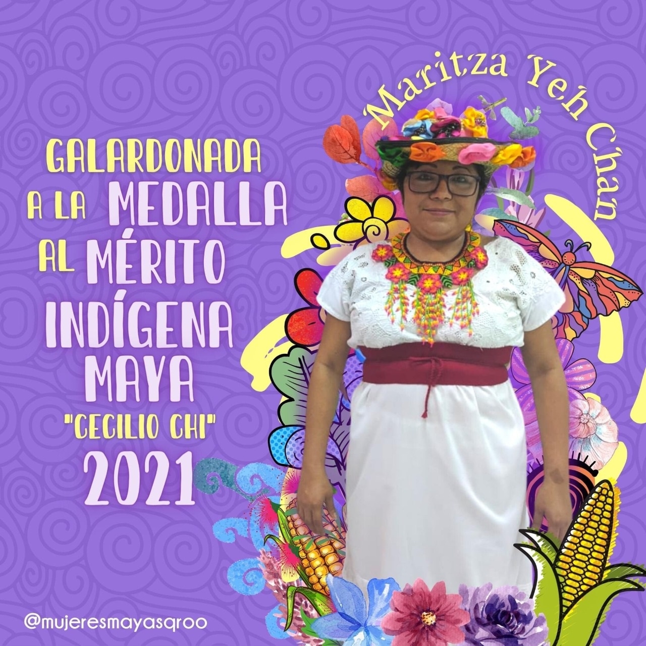Activista maya recibe la Medalla al Mérito Indígena 'Cecilio Chi' en Chetumal: EN VIVO
