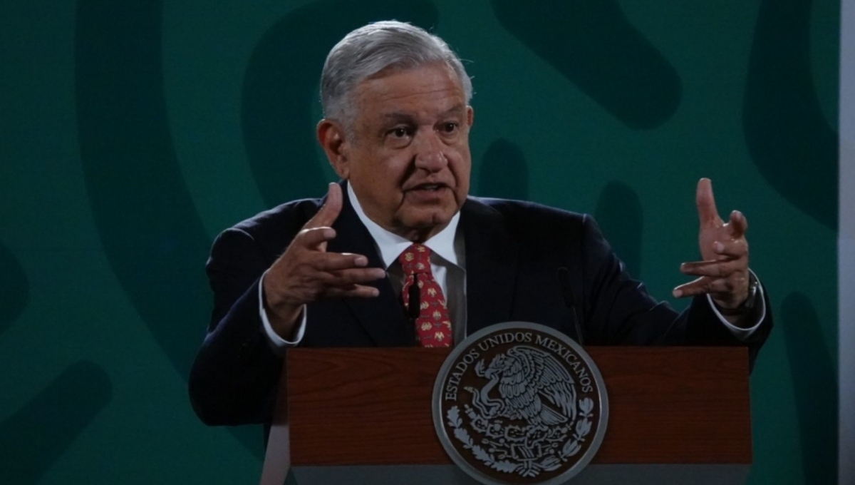 Andrés Manuel López Obrador durante la conferencia matutina en Palacio Nacional. Foto: Cuartoscuro