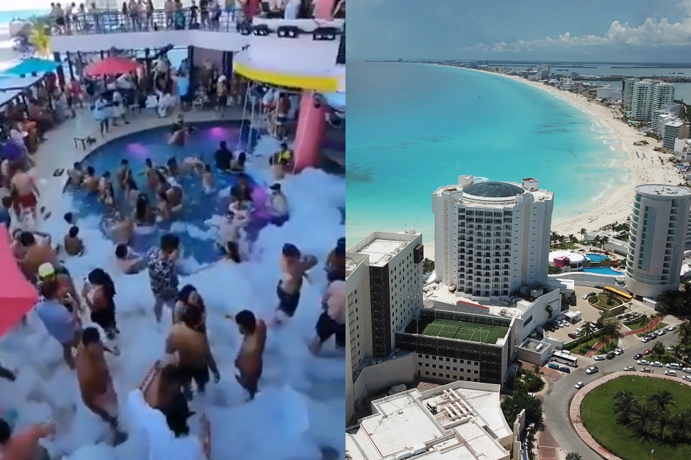 Coco Bongo inaugura club de playa en Cancún sin medidas anticovid: VIDEO