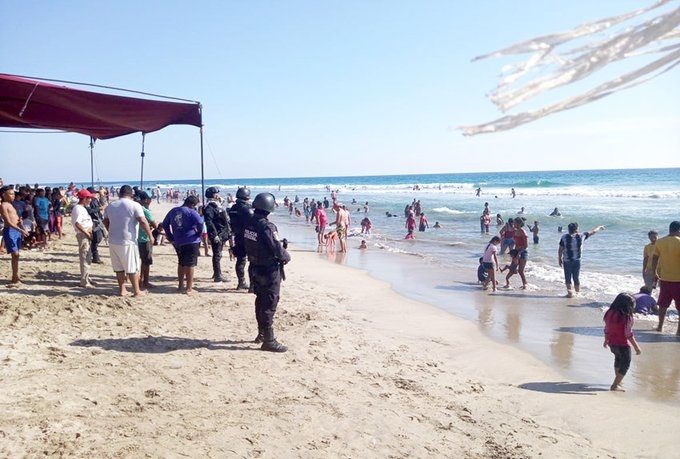 El grupo de cuatro jóvenes fueron arrastrados por el mar en San Agustinillo