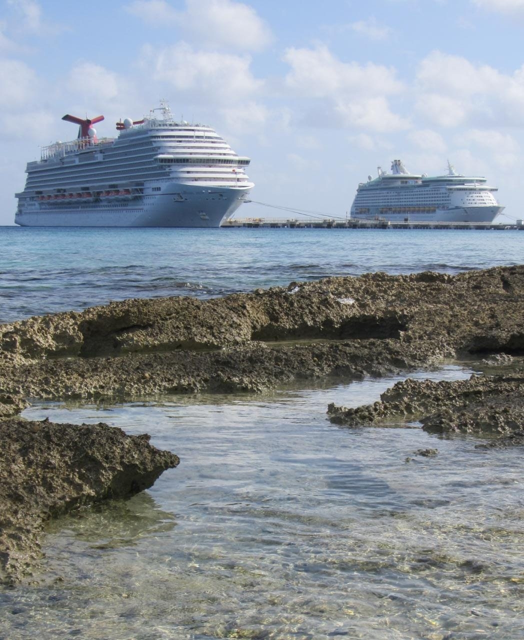 Así se ve el puerto de la isla de Cozumel: EN VIVO