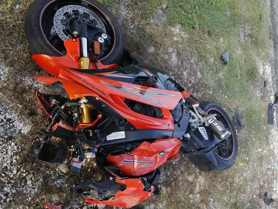 Motociclista yucateco muere en accidente en carretera Seybaplaya, Campeche