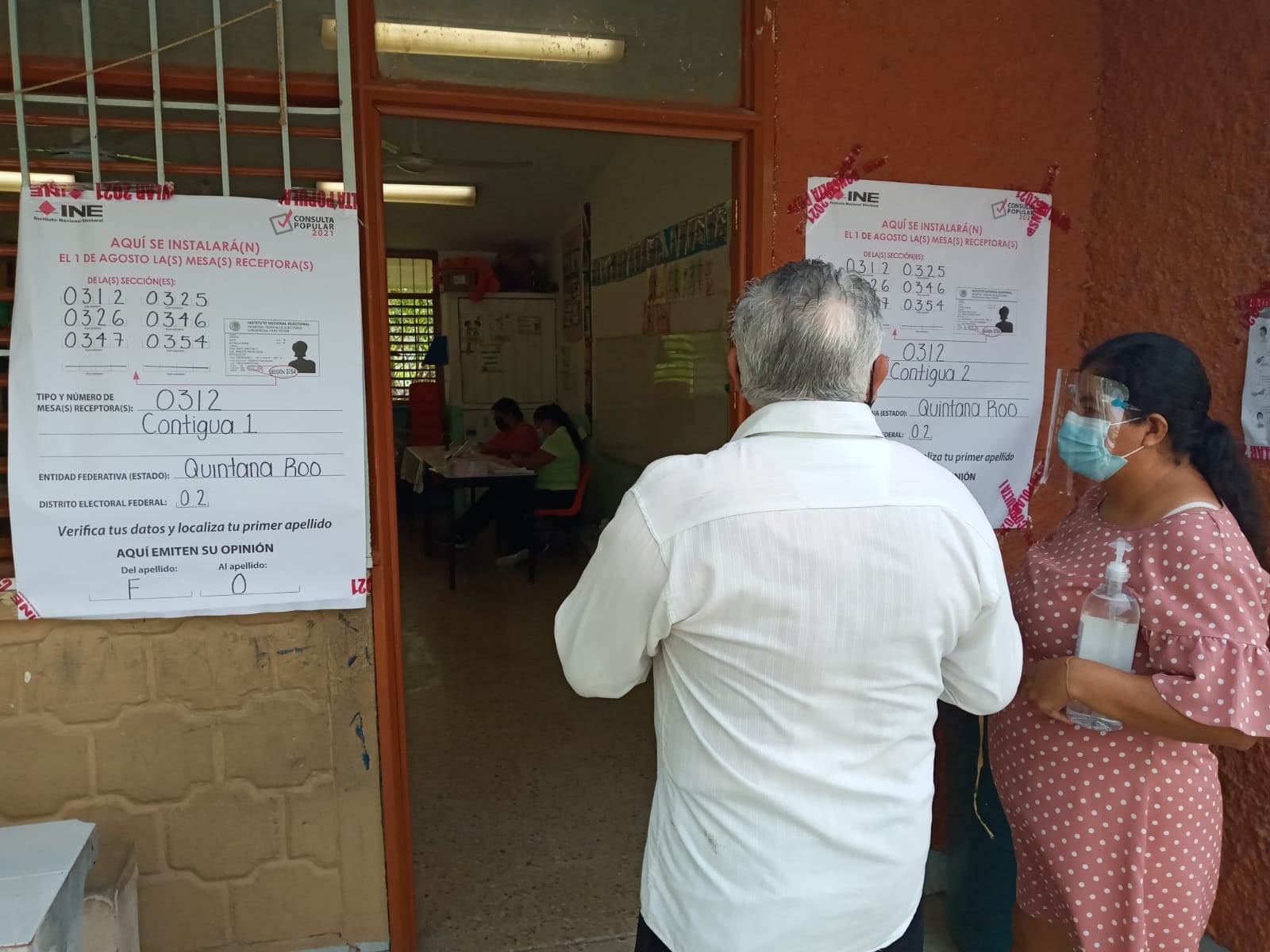 La escuela primaria Aquiles Serdán es una de las sedes de la consulta popular en Chetumal
