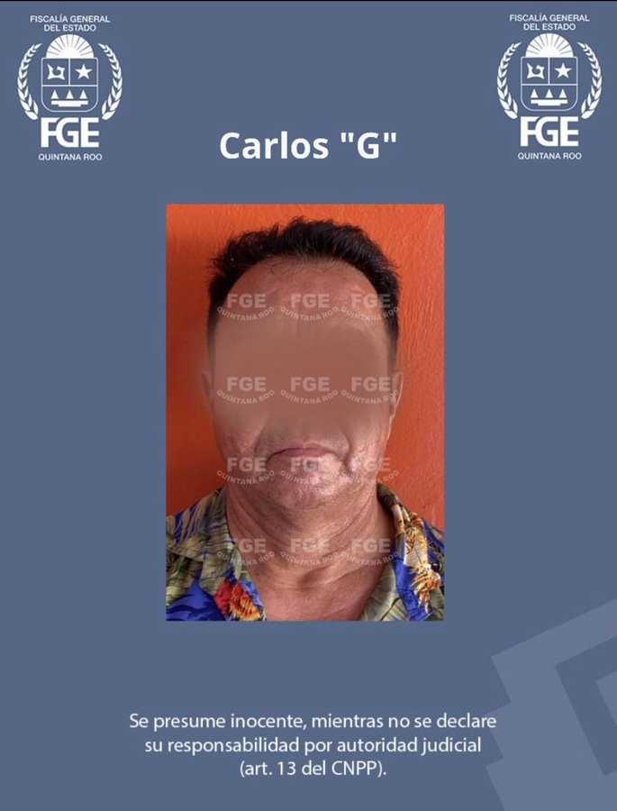 FGE detiene a Carlos 'G', presunto culpable del asesinato de una mujer en Cozumel