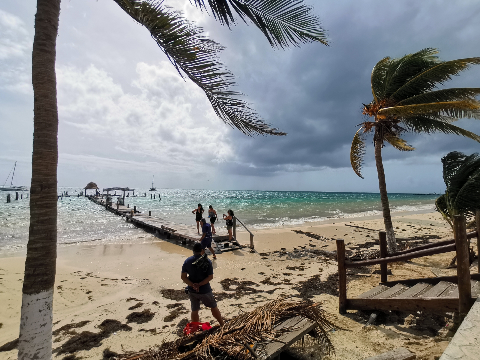 Así se ve Punta Cancún tras el paso del Huracán Grace: EN VIVO