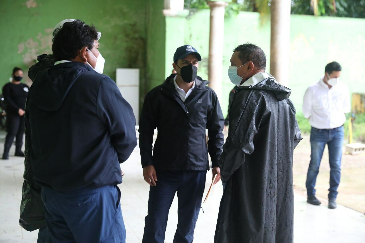 Mauricio Vila supervisa afectaciones que dejó la Tormenta Tropical Grace en Yucatán
