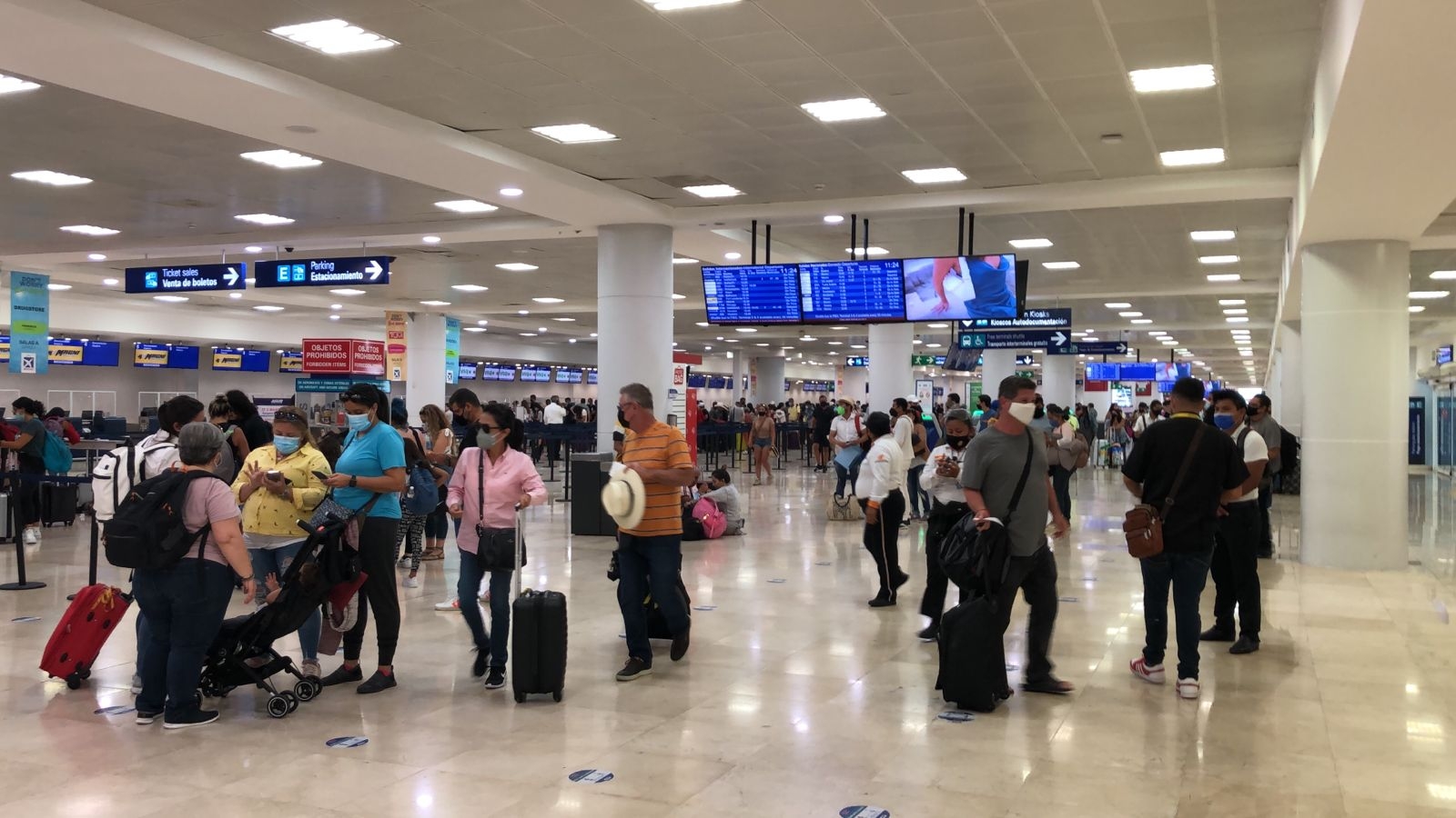 Aeropuerto de Cancún programa 478 vuelos en el primer lunes de agosto