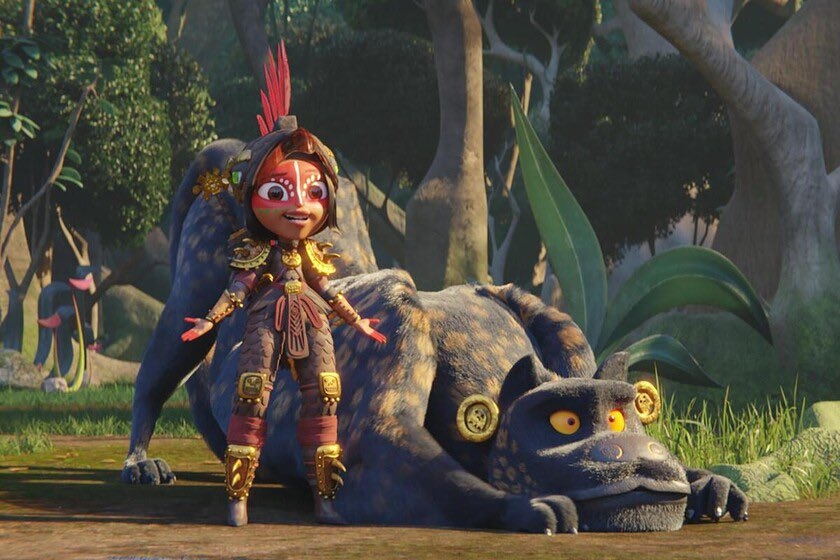 Netflix revela tráiler de 'Maya y los tres', serie inspirada en las culturas maya y azteca