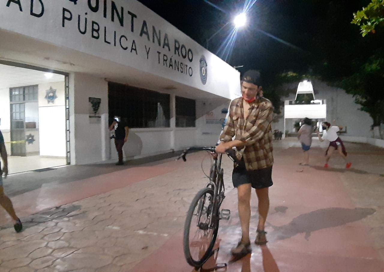 Autoridades recuperan bicicleta robada de un ciclista estadounidense en Cozumel