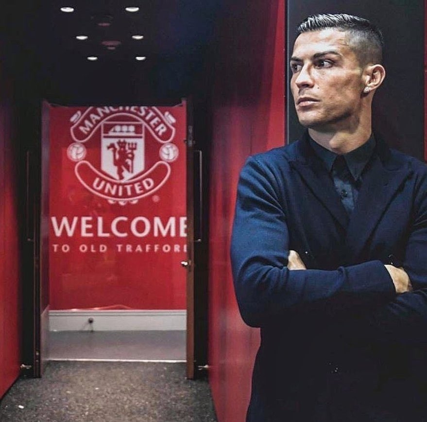 Cristiano Ronaldo, el nuevo jugador del Manchester United