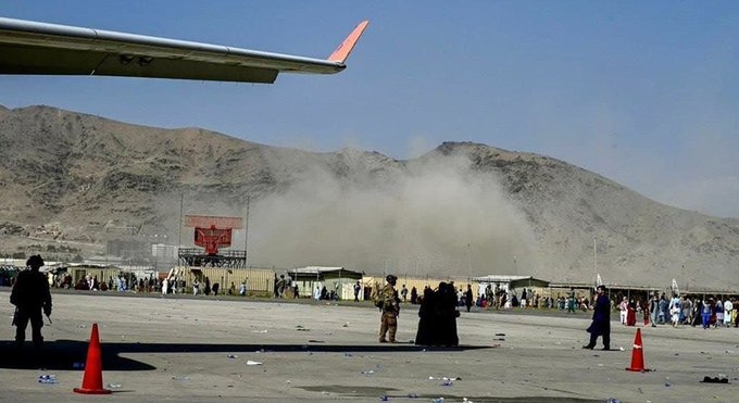Aeropuerto de Kabul tras el atentado de ISIS