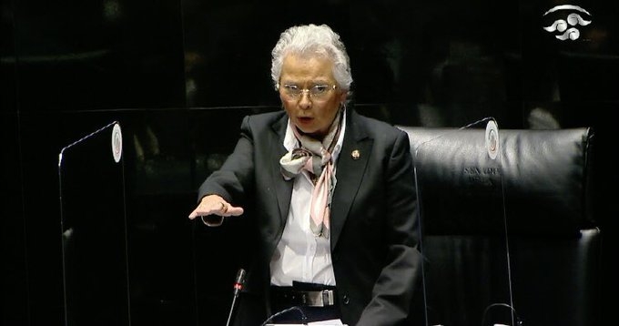 Sánchez Cordero se rebela contra AMLO; vota a favor de los fideicomisos del Poder Judicial