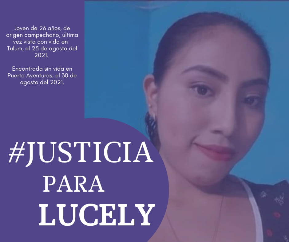 Colectivos feministas exigen justicia por Lucely, joven asesinada en Puerto Aventuras