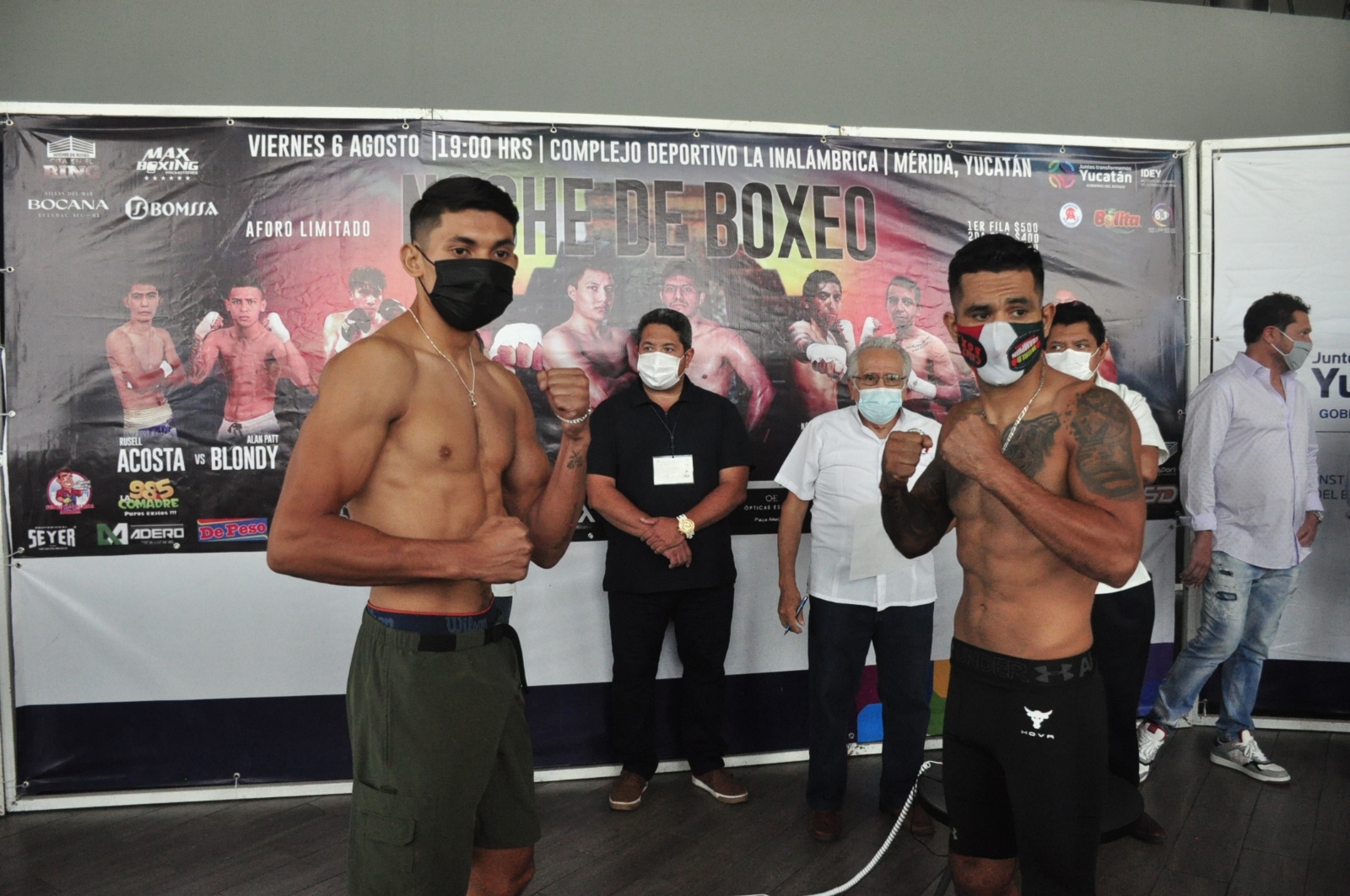 Inicia la 'Noche de Boxeo' en el Complejo Deportivo 'La Inalámbrica' en Mérida