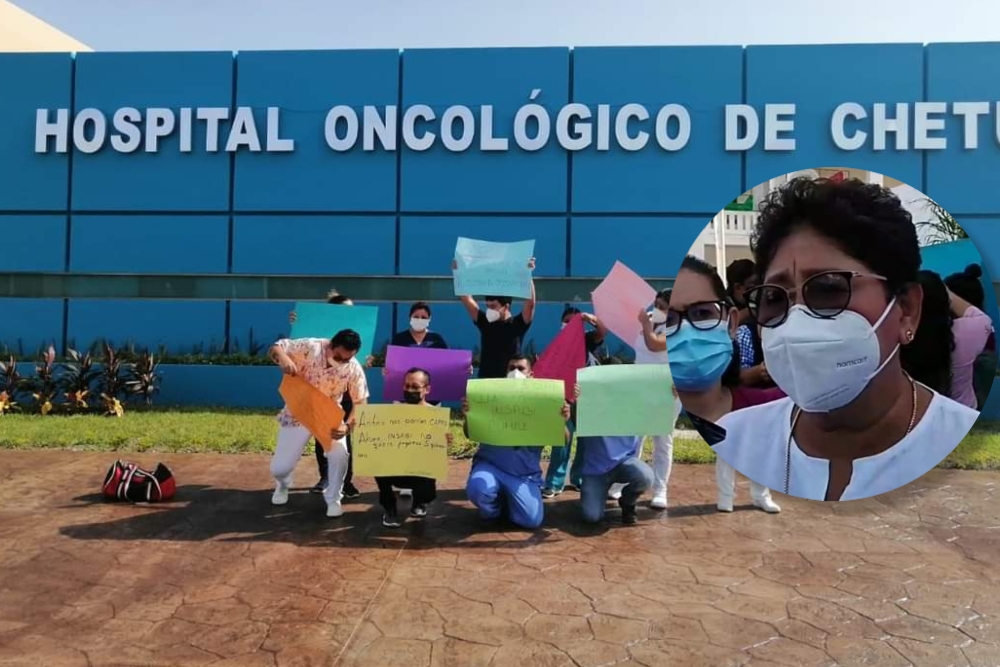 Personal de Salud en la zonas Centro y Sur de la Quintana Roo reclamaron al Gobierno Estatal los atrasos de sus salarios