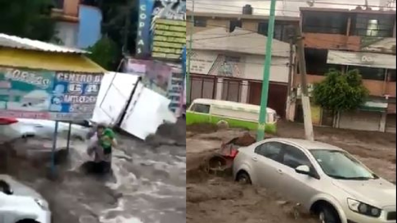 Inundaciones en Ecatepec dejan dos muertos; salvan a bebé de morir ahogado: VIDEOS