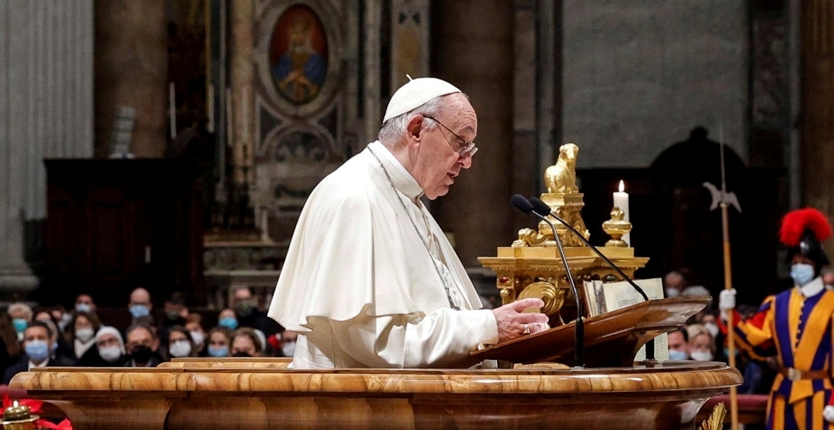El papa hizo un llamado a la paz durante la homilía de este domingo